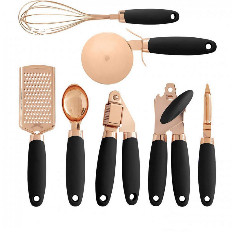 Small Kitchen gadgets seven piece set cheese planer pizza shovel can opener stainless steel accessories for kitchen