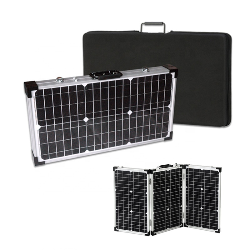 China Manufacturer Lightweight Hand-held Portable Solar Panel Module 100W 200W Foldable Solar Cells for Boat RV Car