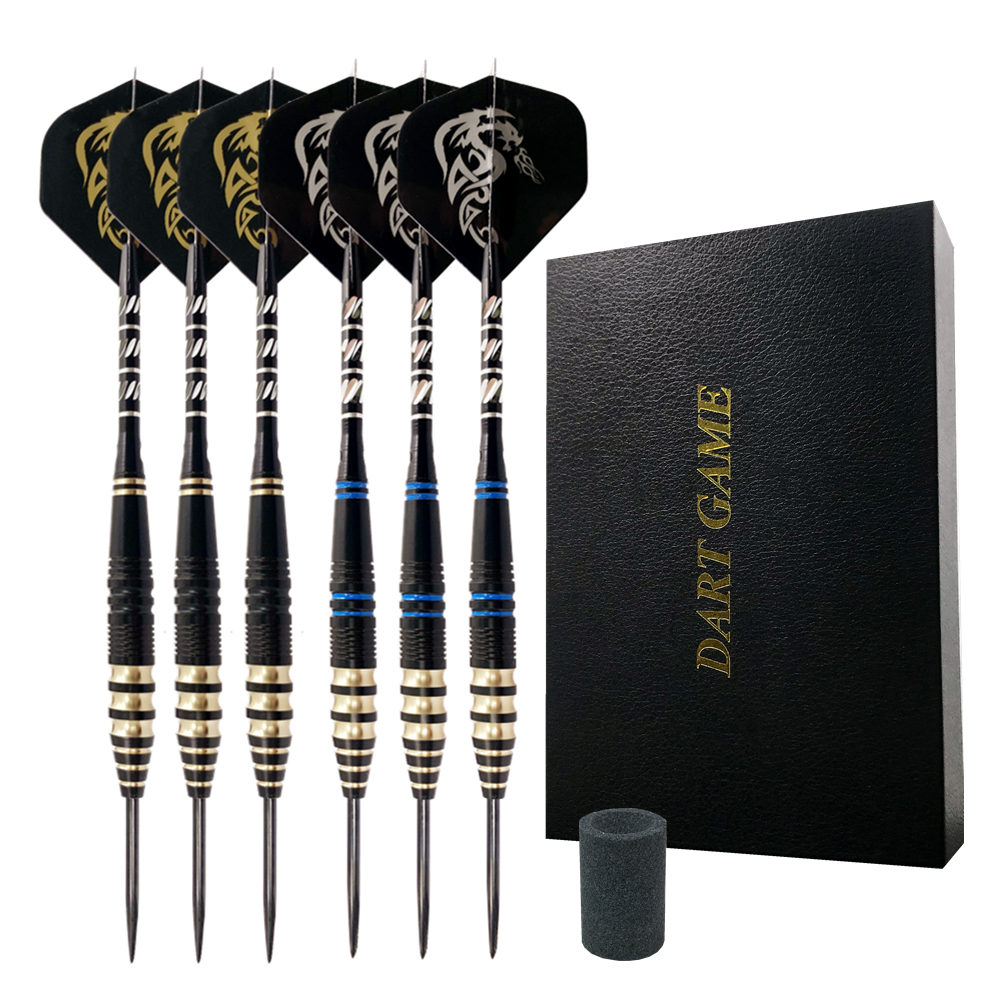 2021 New Boxed 3pcs 23g Professional High Quality Total Steel Tip Tungsten Brass Barrel Aluminum Shaft Pet Flight Darts Set