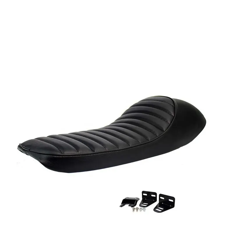 Retro Motorcycle Plus Long Hump Seat 62CM Cafe Racer Vintage Saddle Seat Bag Cushion Soft Seat Cover For Honda CG125 Universal