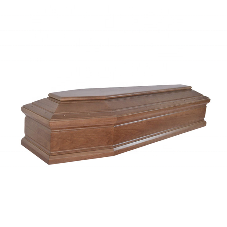 Good Price Paulownia Wooden European Style Coffin for Funeral Use