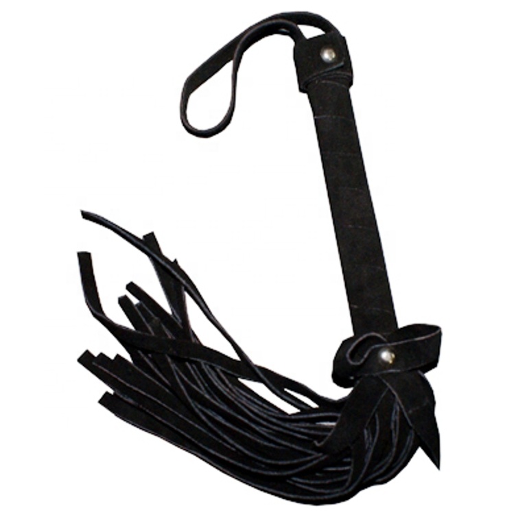 LEATHER BULLWHIPS FLOGGER BLACK WHIPS