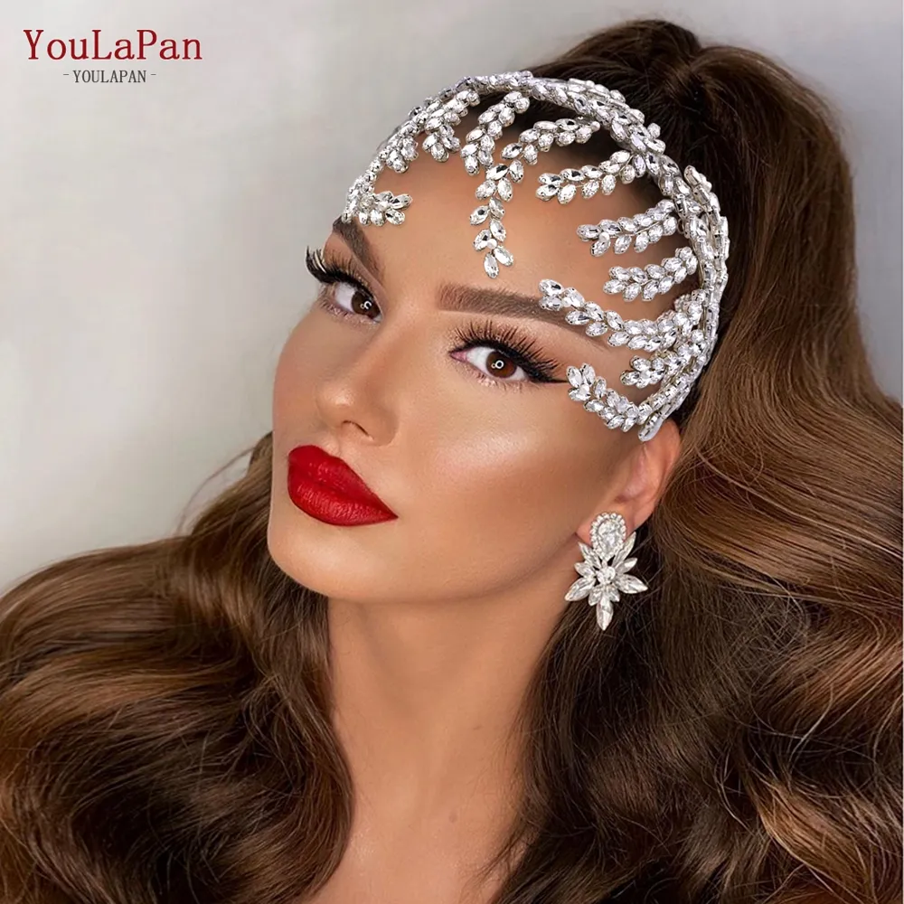 Yolapan HP373 Popular Forehead Hair Accessories For Ladies, Birthday Parties, Beauty Contests, Bridal Wedding Headbands