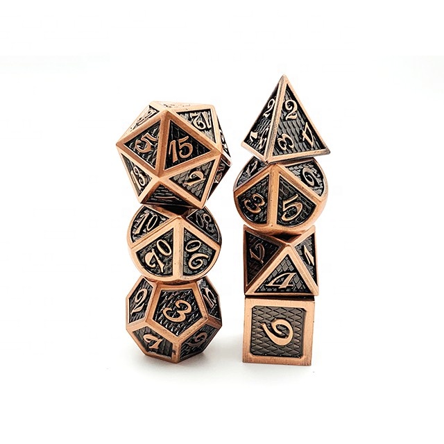 Polyhedral Prg недорогой набор игральных костей Dnd, металлические кости на заказ, игры DND, индивидуальный логотип, индивидуальный цвет, цинковый сплав, Air Express, 10 комплектов