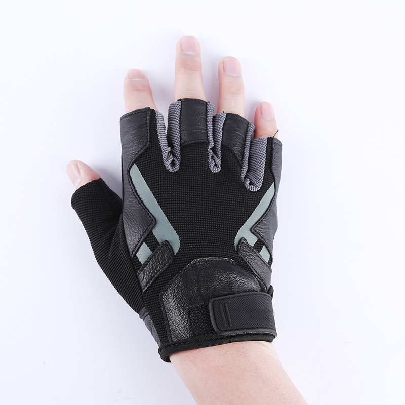 Профессиональный Wristwrap перчатки для тяжелой атлетики с разрезами мягкая кожа ладони (пара)