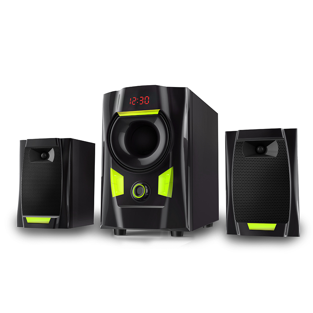 Subwoofer Surround Specialized Custom Mobile Music System Sound Home Theater Active Equipment Led Light 2.1 Speaker