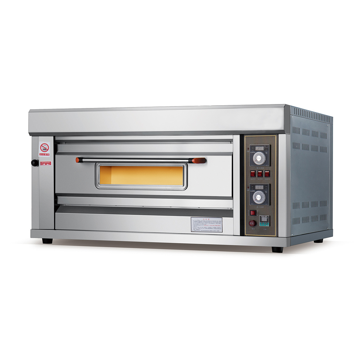 Caterwin OEM/OEM wholesale commercial baking equipment stainless steel 1/2/3deck 2/4/6 trays pizza gas deck oven