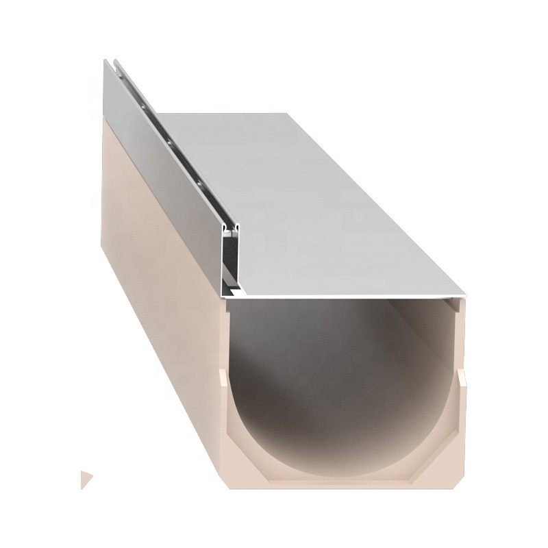 LD Supply Hot Selling Stainless Steel Linear Single Side Seam Drainage Ditch Flexible Stainless Steel Draina Trench Drainage