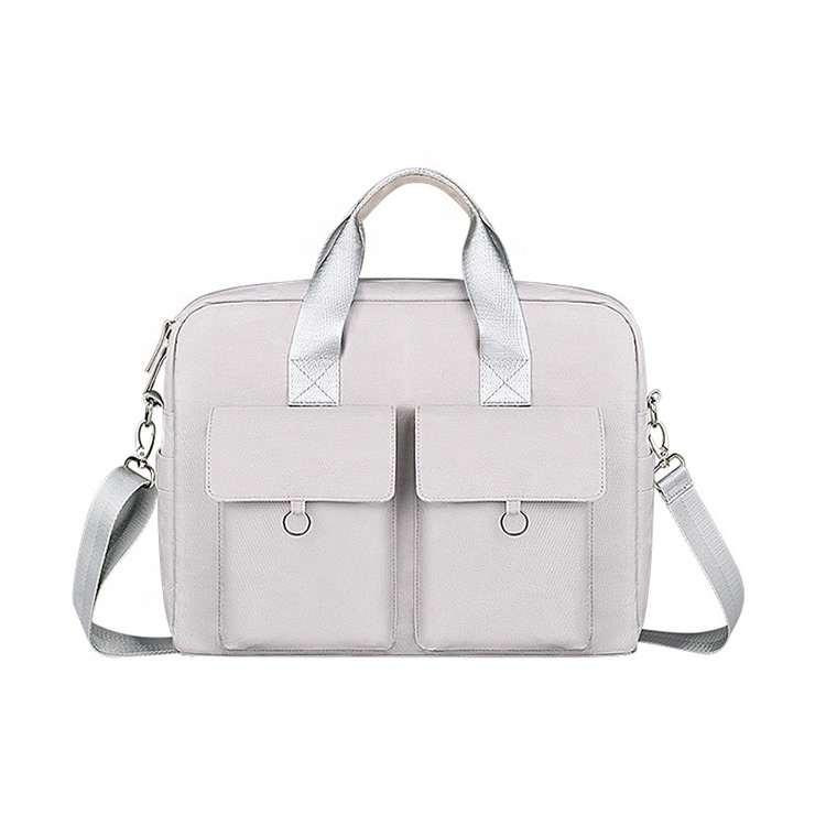 Portable Women Briefcase Laptop Bag Waterproof Laptop Sleeve Macbook Ladies White Briefcase For Girls