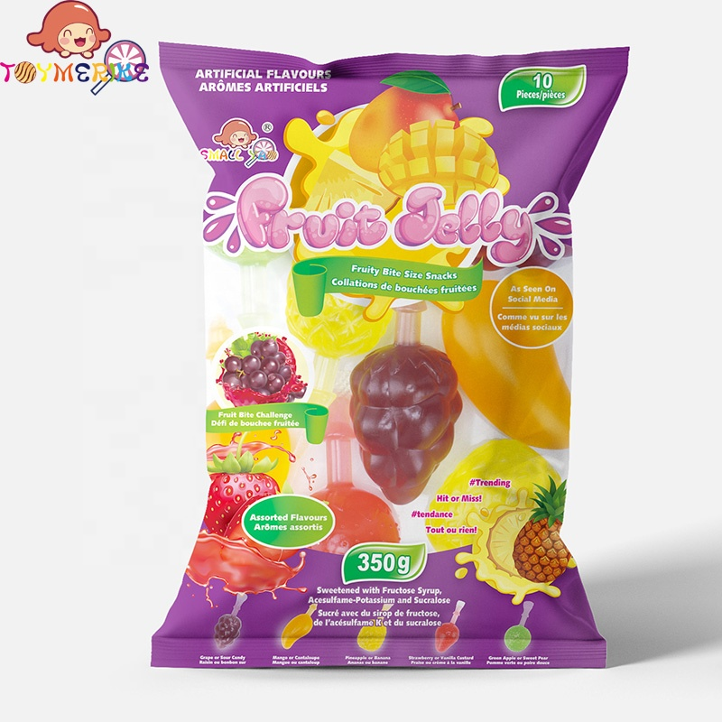 TikTok Colorful Cute Fruit Shape Assorted Flavor Yummy Juice Jelly Candy