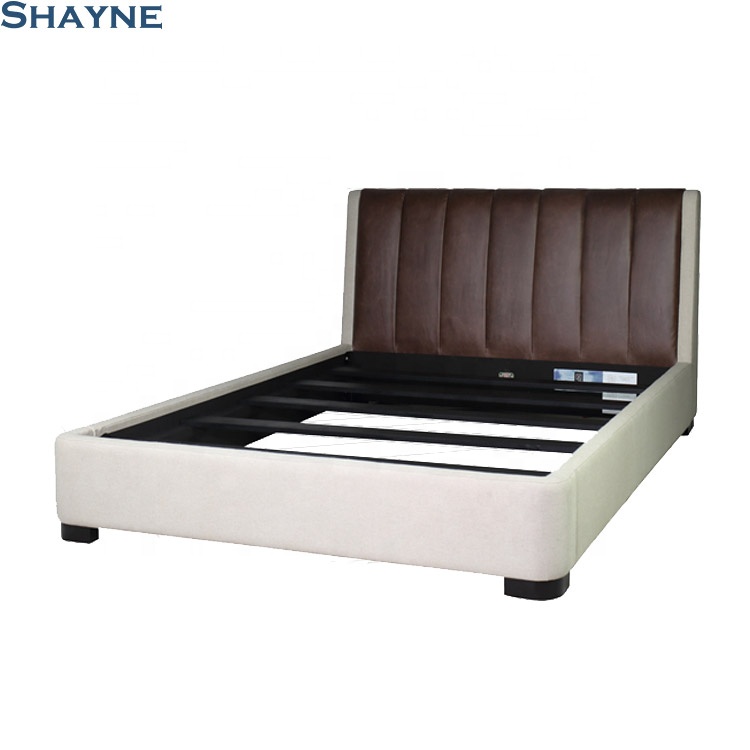 Роскошная антикварная мебель Shayne на заказ, кофейная натуральная кожа, кровать для спальни, кровать большого размера