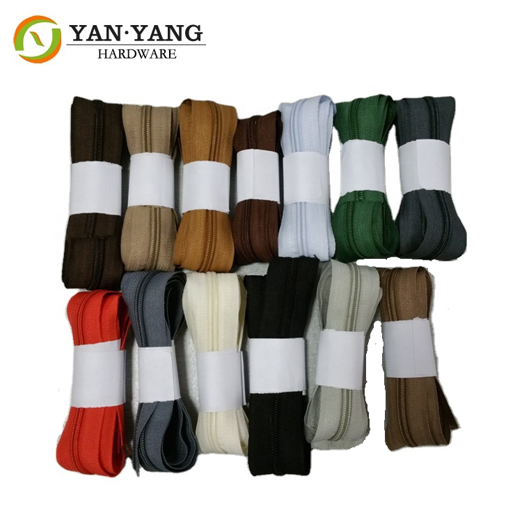 Hot sale NO. 5 nylon Long Chain Zipper In Rolls