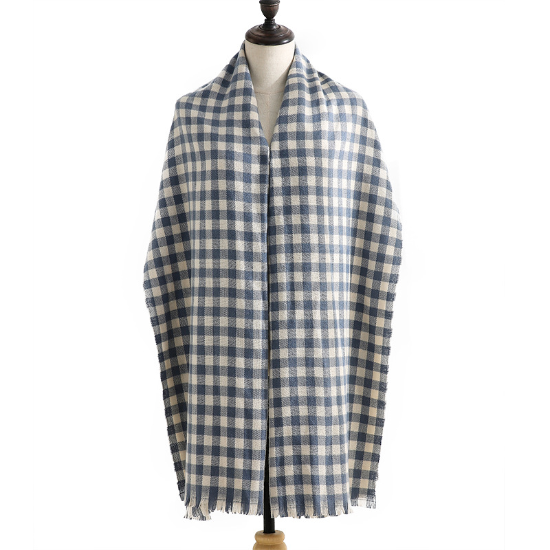 2021 new scarf female autumn and winter warm scarf outside the European and American street long printed scarf