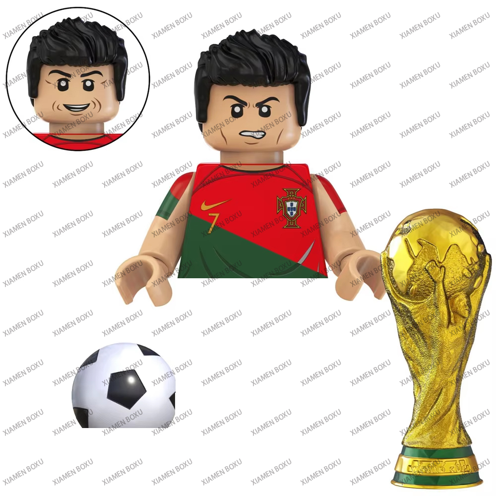 TV6504 World Famous Football Soccer Player Sports Super Star Gifts Juguetes Building Blocks Action Figures Educational Toys Kids