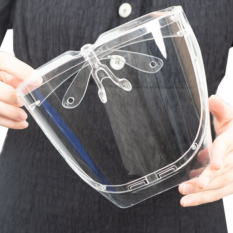 Transparent Full Face shield Glasses Frame Clear Full face shield