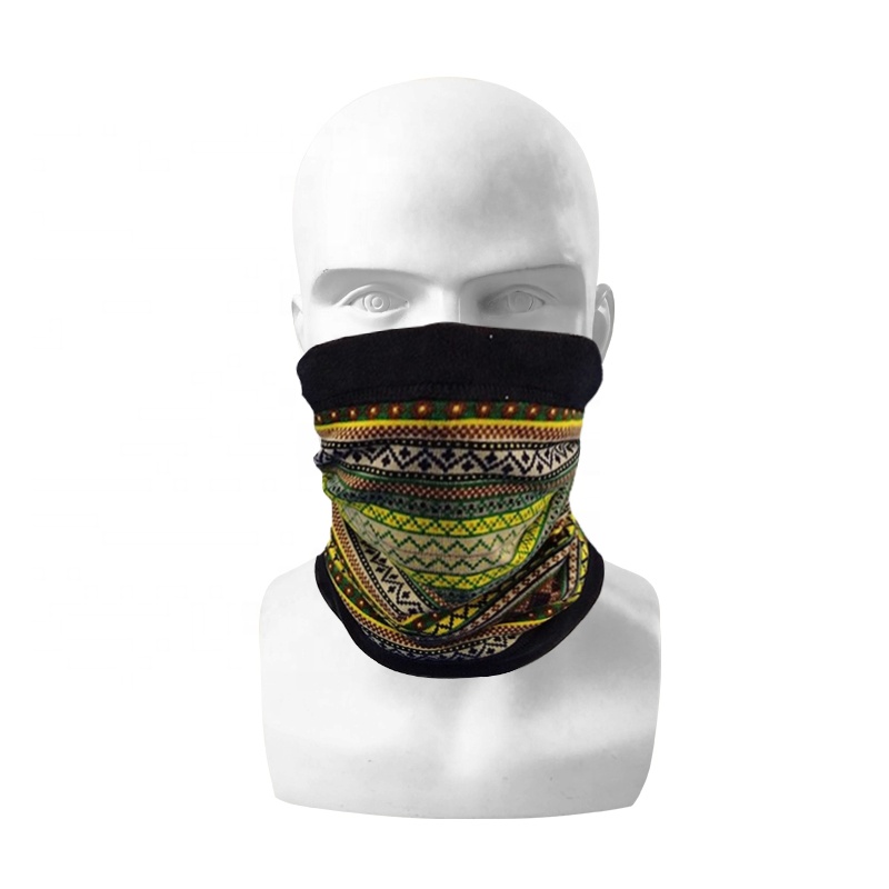 Wholesale Multifunctional Headwear Custom Winter Merino Wool Fleece Thermal Tube Neck Warmer