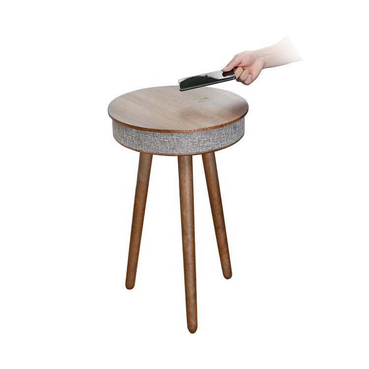 Многофункциональный кофейный столик беспроводной зарядный динамик Smart Table 360 громкоговоритель с USB AUX портом