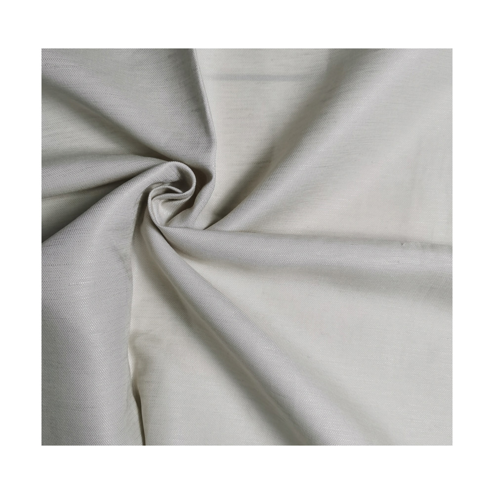 High quality cotton linen blend tencel lycoell slub solid fabrics for trousers