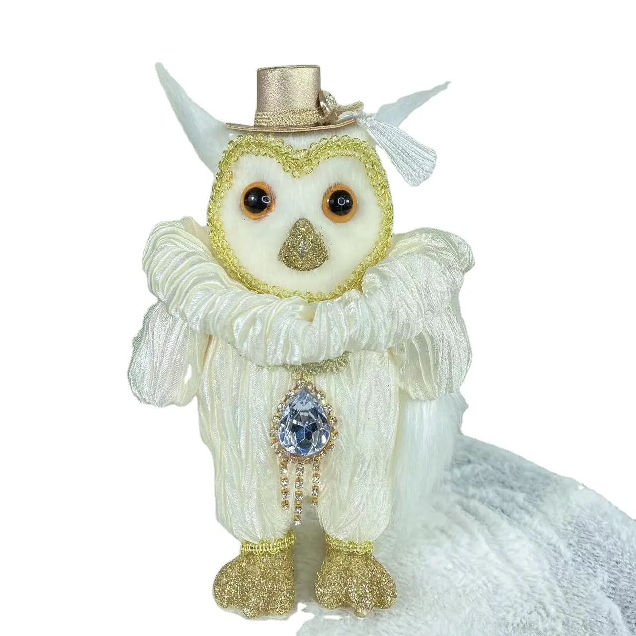 2021New products Factory direct selling Christmas tree decoration cartoon owl lovely top hat cartoon owl home decoration