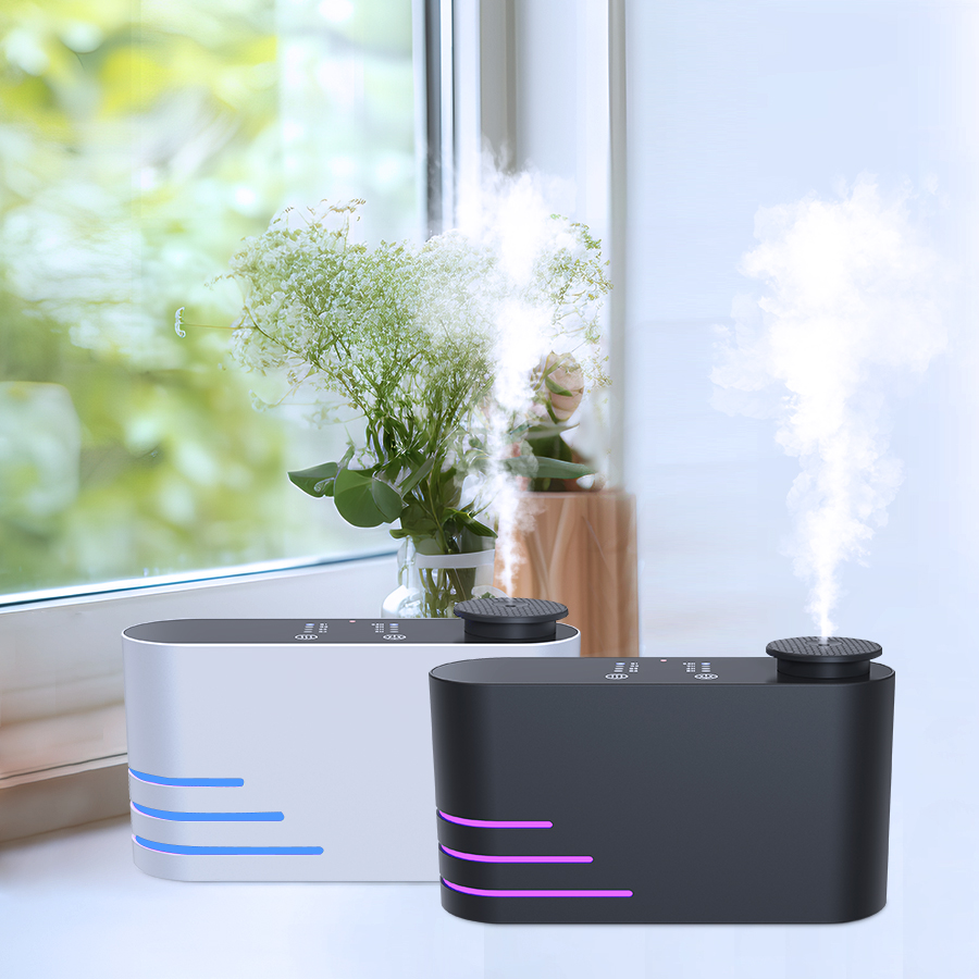 CNUS X4 Aluminum Aromatherapy Diffusers Waterless Smart Aroma Diffuser 360 Fragrance Oil Diffuser Waterless Atomizer