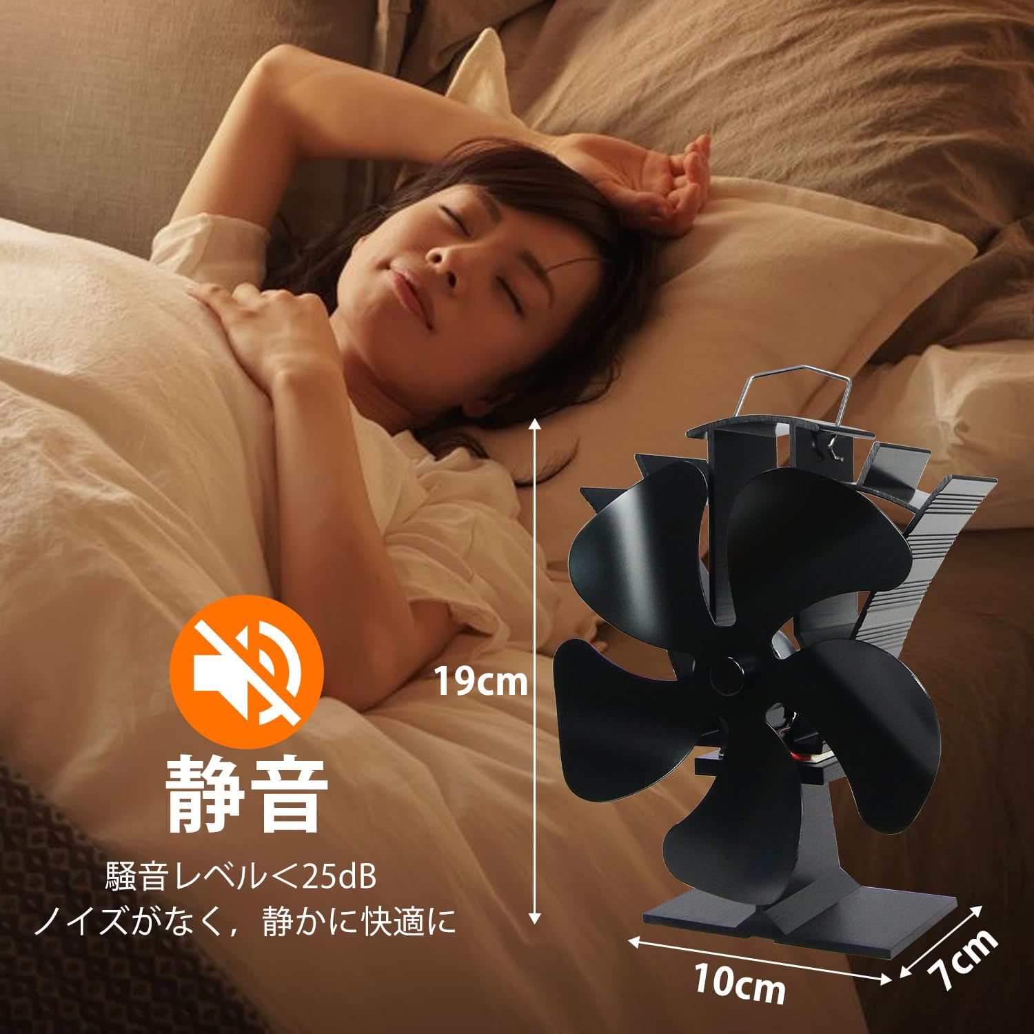 Ecofriendly No Battery Electricity Fireplace Heat Powered stove Fan For Wood Burning stove Top