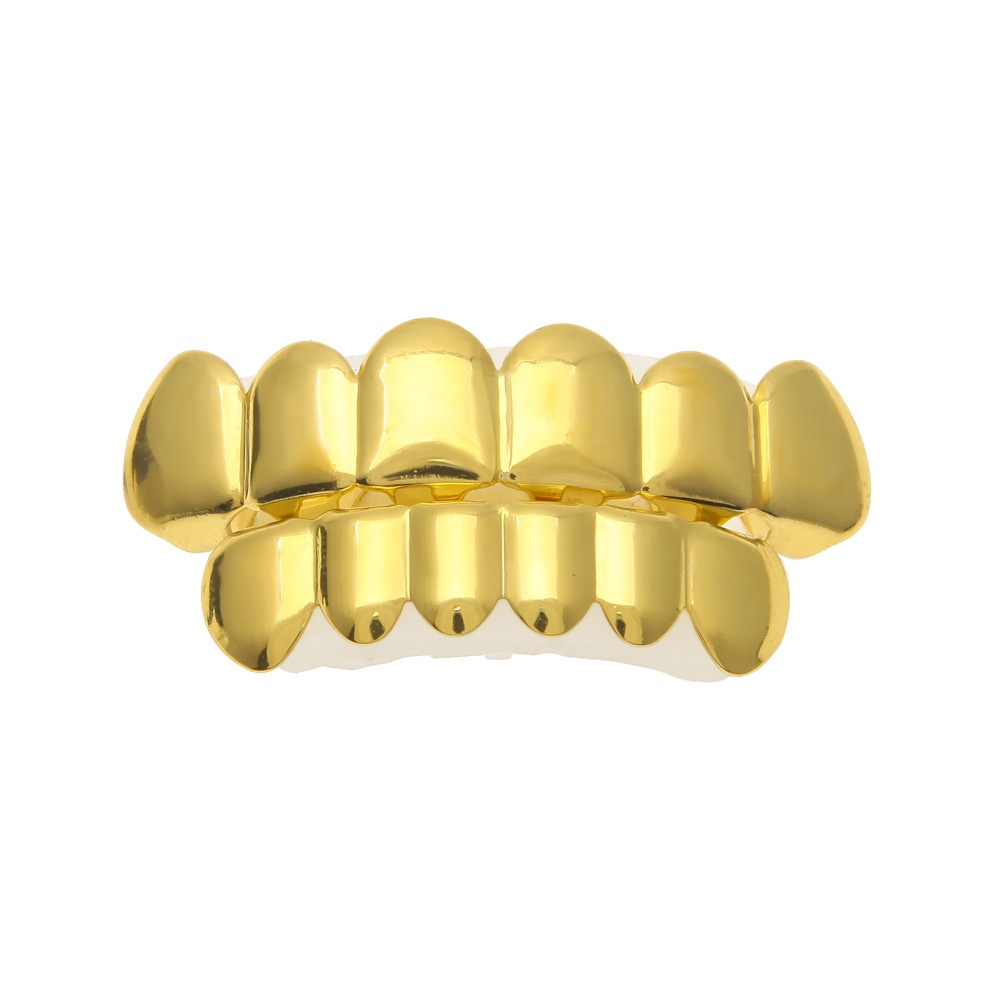 Shining Make In China Miami Hip Hop Real 16k Gold Customize Grillz