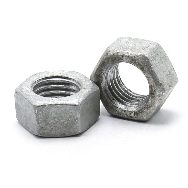 Stainless steel hex zinc plated galvanized m8 screw nut