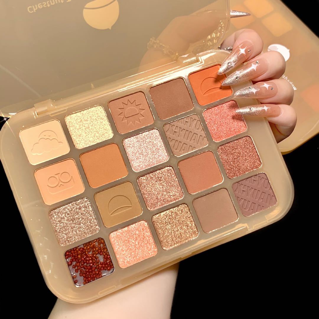 Wholesale 20 Colour Earth Tone Pearly Eyeshadow Palette Make Up Eyeshadow Palette Private Label
