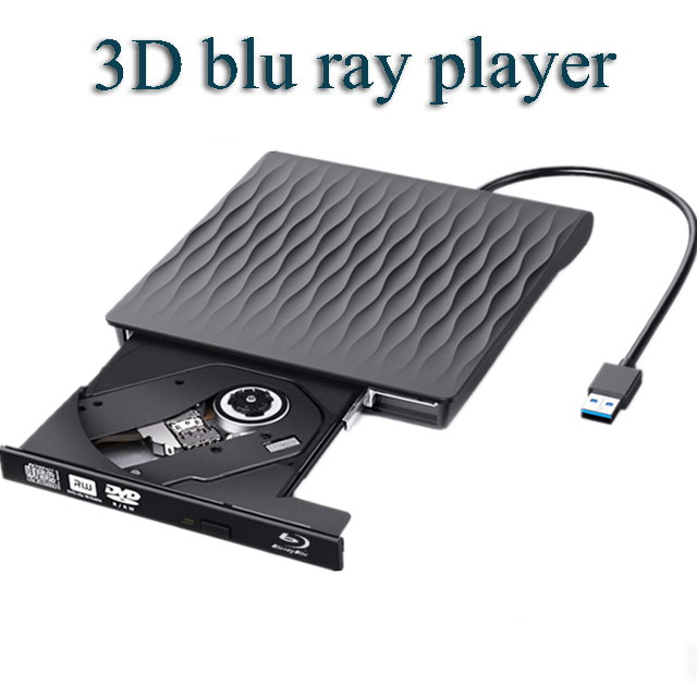 Портативный 3D проигрыватель blu-ray 3,0 DVD плееры внешний DVD-проигрыватель внешний dvd-проигрыватель blu-ray BD-Combo