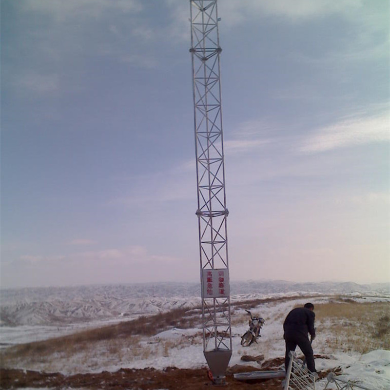 galvanized lattice steel tower telecommunication antenna telecommunication wire tower
