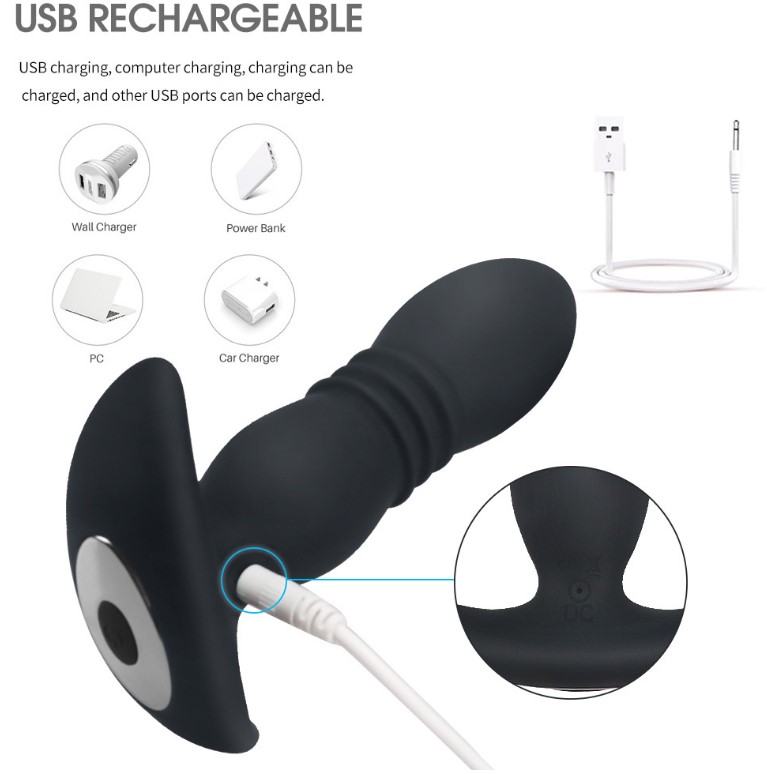 Real men's multi-frequency vibration massages into sexual sex products back court anal plug masturbation stick for Man or Gay