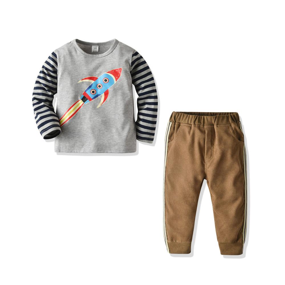 New Design Short Sleeve Casual Clothing Summer Teen Boy Set