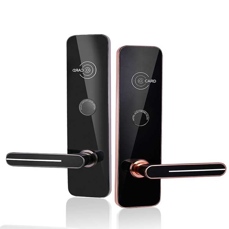 2020 New Fashion Smart RF Card Hotel Deadbolt Lock  Rfid Door Lock Hotel System With Free Software