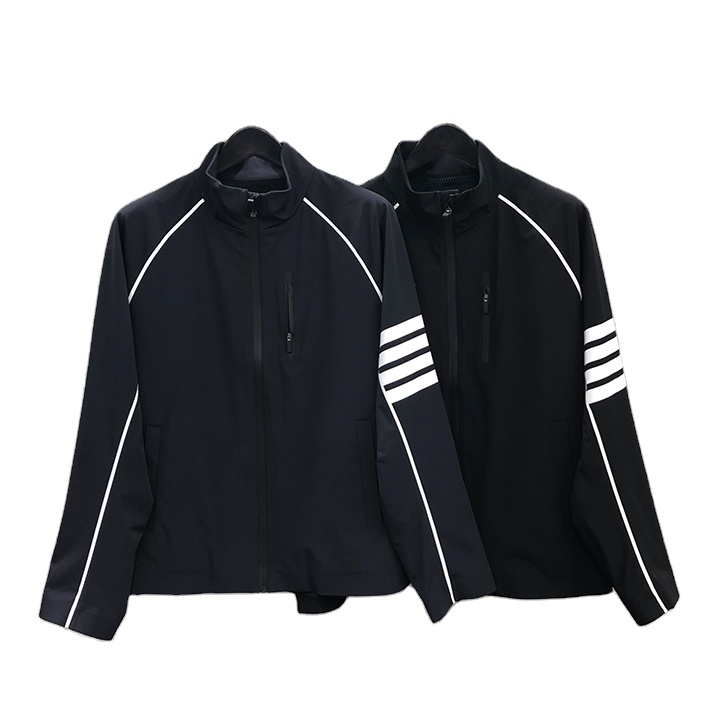 TB THOM Charcoal Lightweight Tech Zip-Up Engineered 4-Bar Stripe Jacket Fashionable Brand