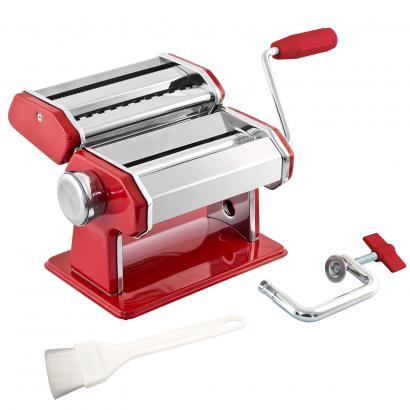 Stainless Steel Pasta Machine metal red for spaghetti pasta and lasagna (7 levels), pasta machine, pasta maker