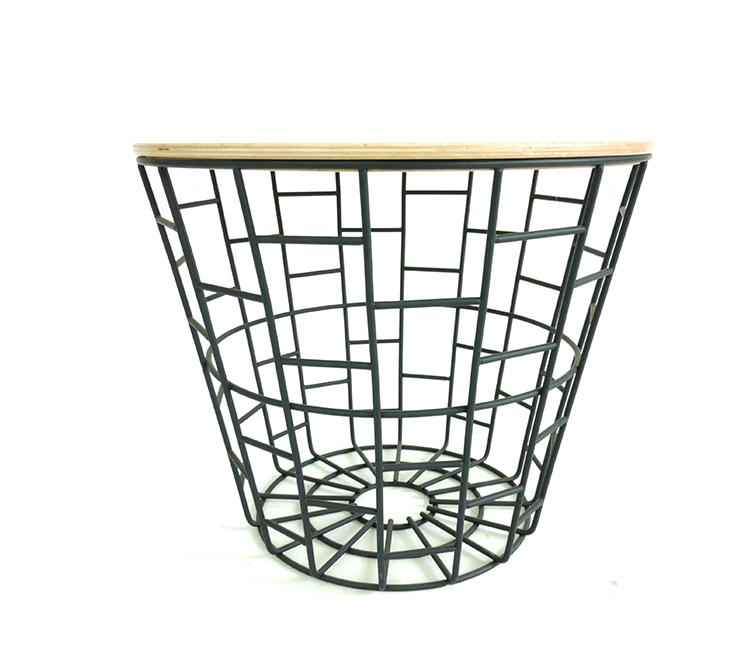 Adjustable Metal Coffee Dining Table Modern Iron Side Table Antique Adjustable Multi-function Wire Table