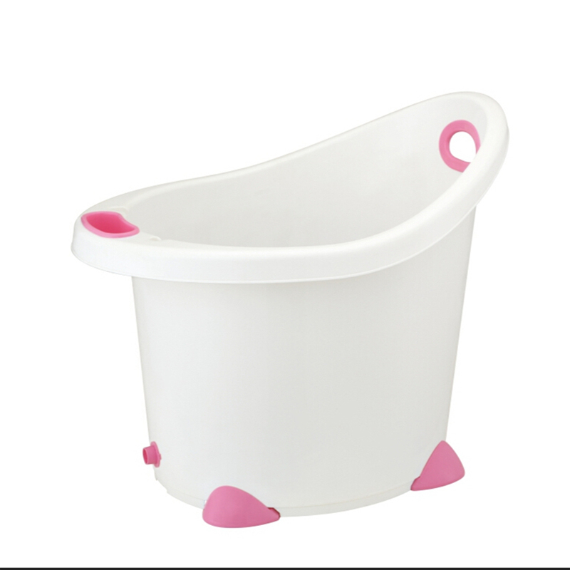 China plastic baby bath tub swimming with toy tray