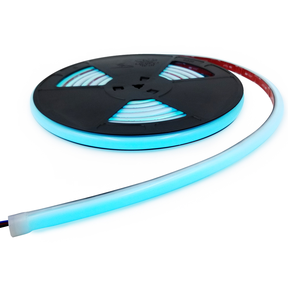 IP67 Силиконовый водонепроницаемый УФ-стойкий розовый оранжевый rgb rgbw светодиодный шнур с регулируемой яркостью неоновый гибкий 24 В