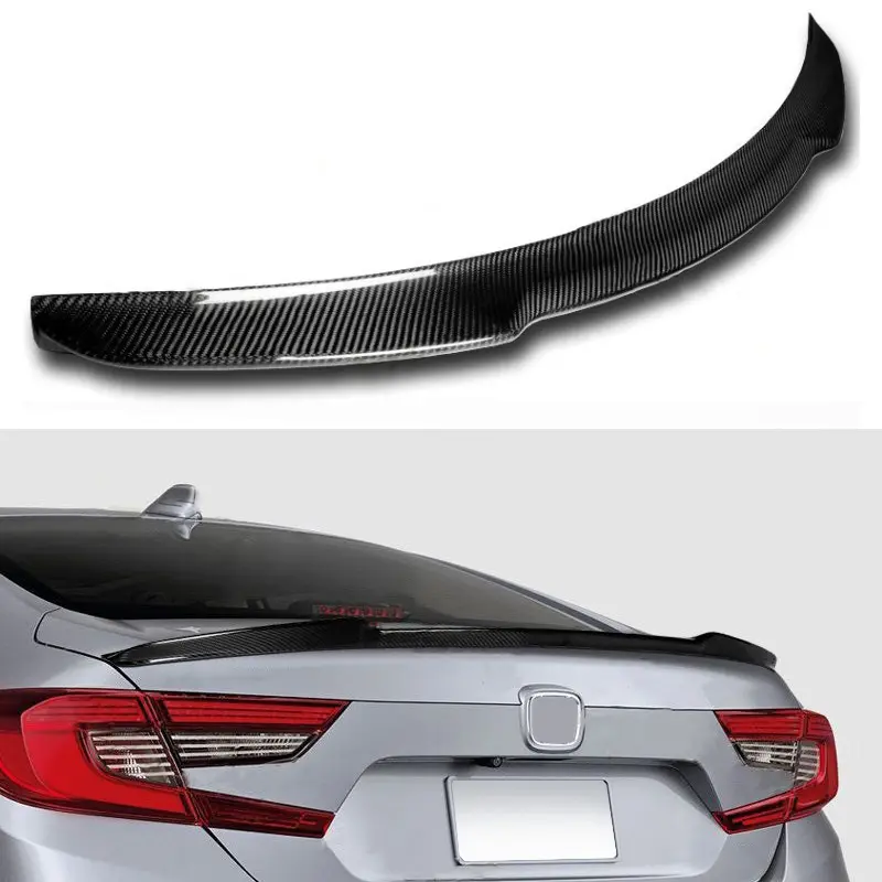 OEM Style Carbon Fiber Rear Trunk Spoiler For Honda Civic 2014 2015 2016