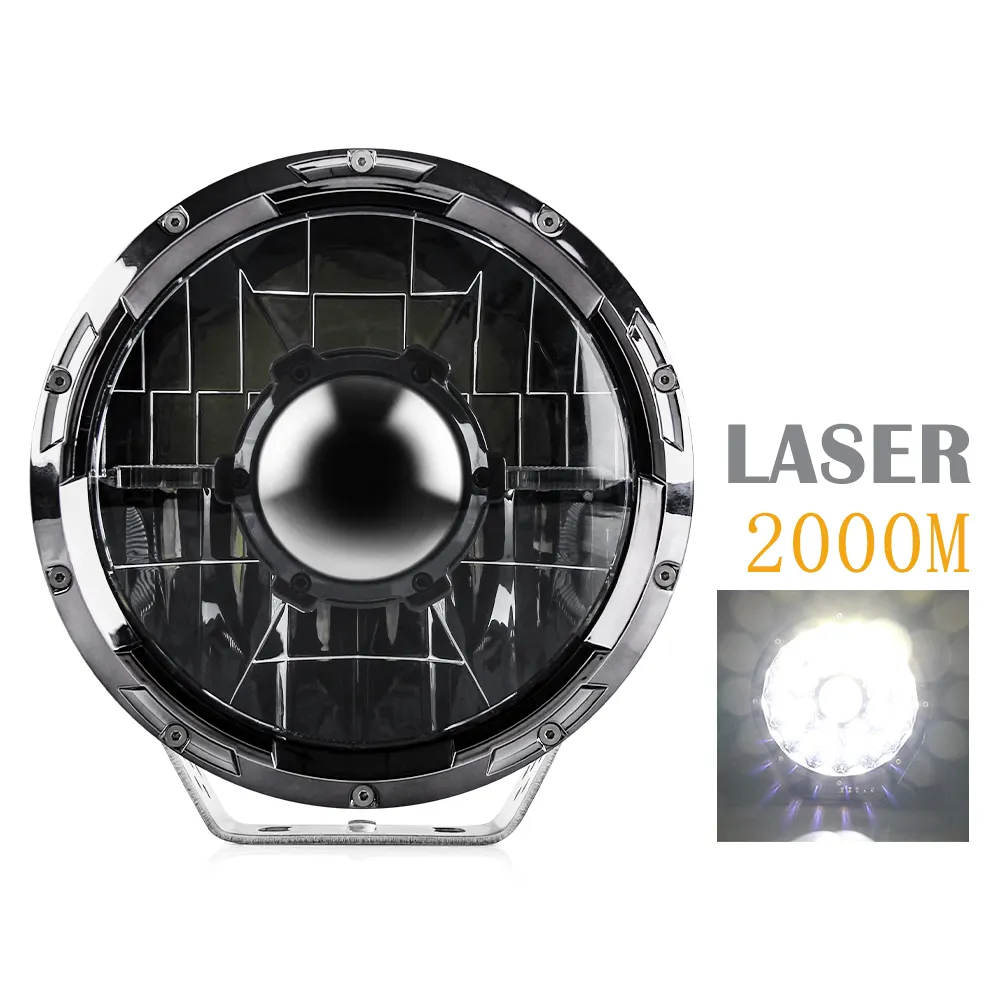 Factory Wholesale Laser High Low Beam Head Lamp, Truck Auto New Round Offroad Laser 7" Inch Led Driving Lights