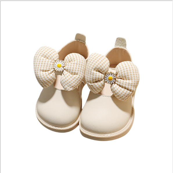 1-3 years old girl Spring and autumn style princess shoes toddler shoes soft soles big bow baby shoes