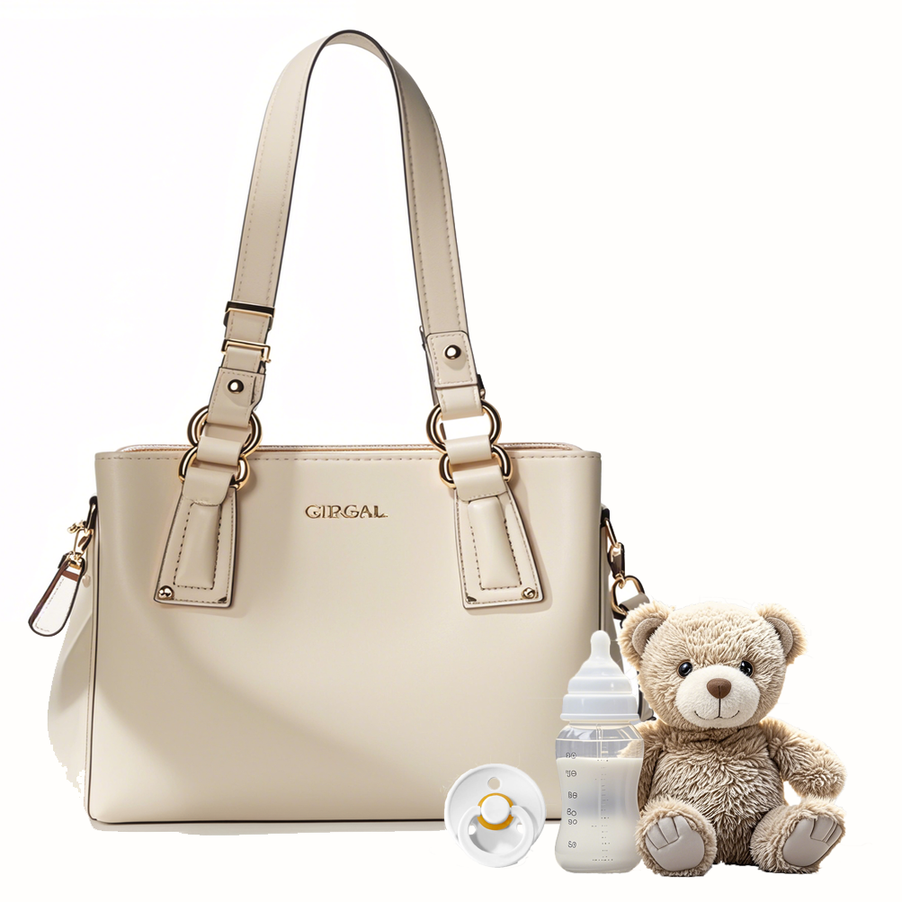 Customized Mummy Baby Diaper Tote Bag Insulated Mommy Bag Baby Nappy Diaper Bag with Large Capacity for Travel