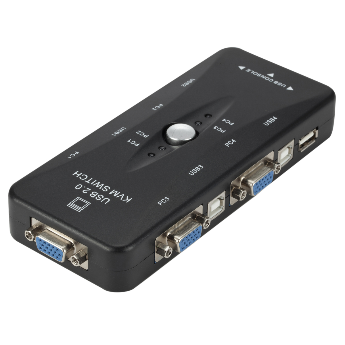 Фабричный дешевый 4-портовый концентратор USB 2,0 KVM VGA/SVGA адаптер для подключения принтера Intelli клавиатуры мыши 4 компьютерных переключателя