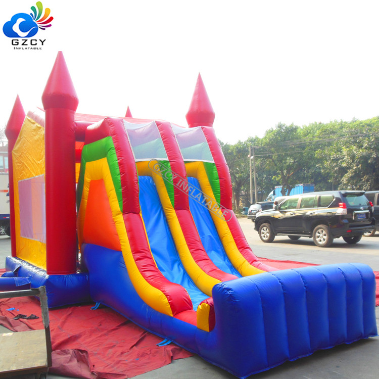 Made in China popular pvc inflatable castle inflatable bouncer commercial bounce  slide on hot sale