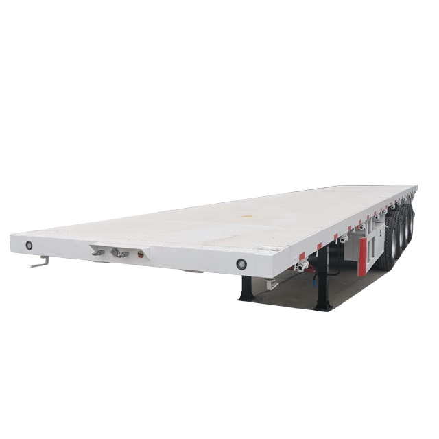 20ft 40ft trailer container flatbed low bed side wall semi trailer For Sale