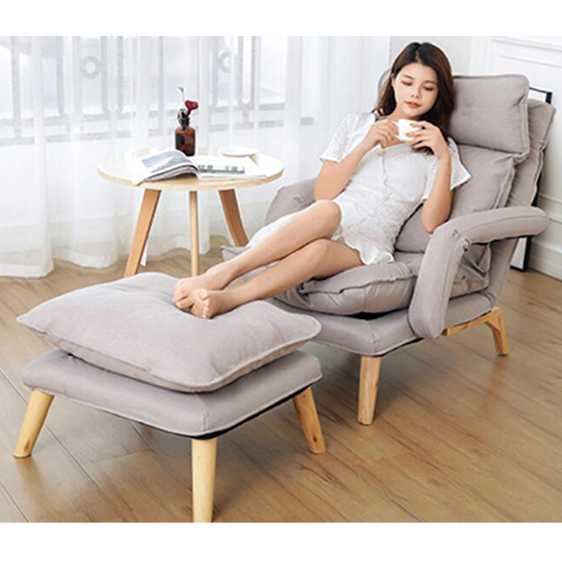 Тканевый стул Wingback, домашняя мебель, одинарный диван, стул для гостиной, стул с подставкой для ног, оптовая продажа