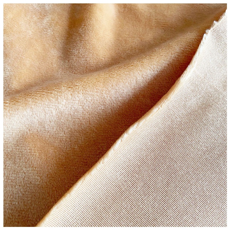 100% polyester velboa super soft low pile plush velour minky fabric