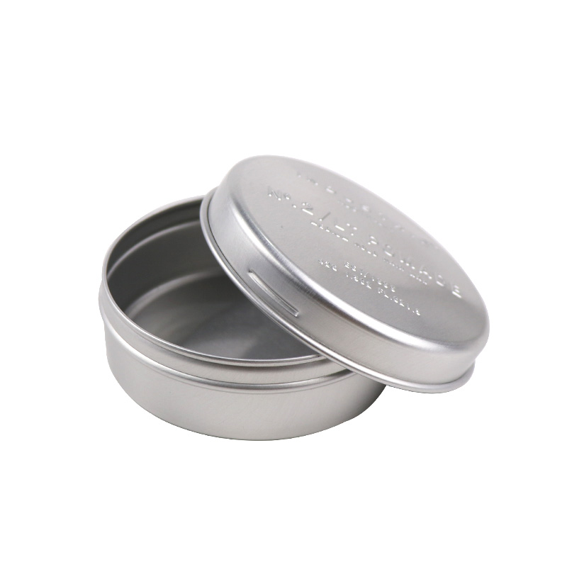 Wholesale silk screen sticker custom printed aluminum cans cosmetics tin cosmetic package