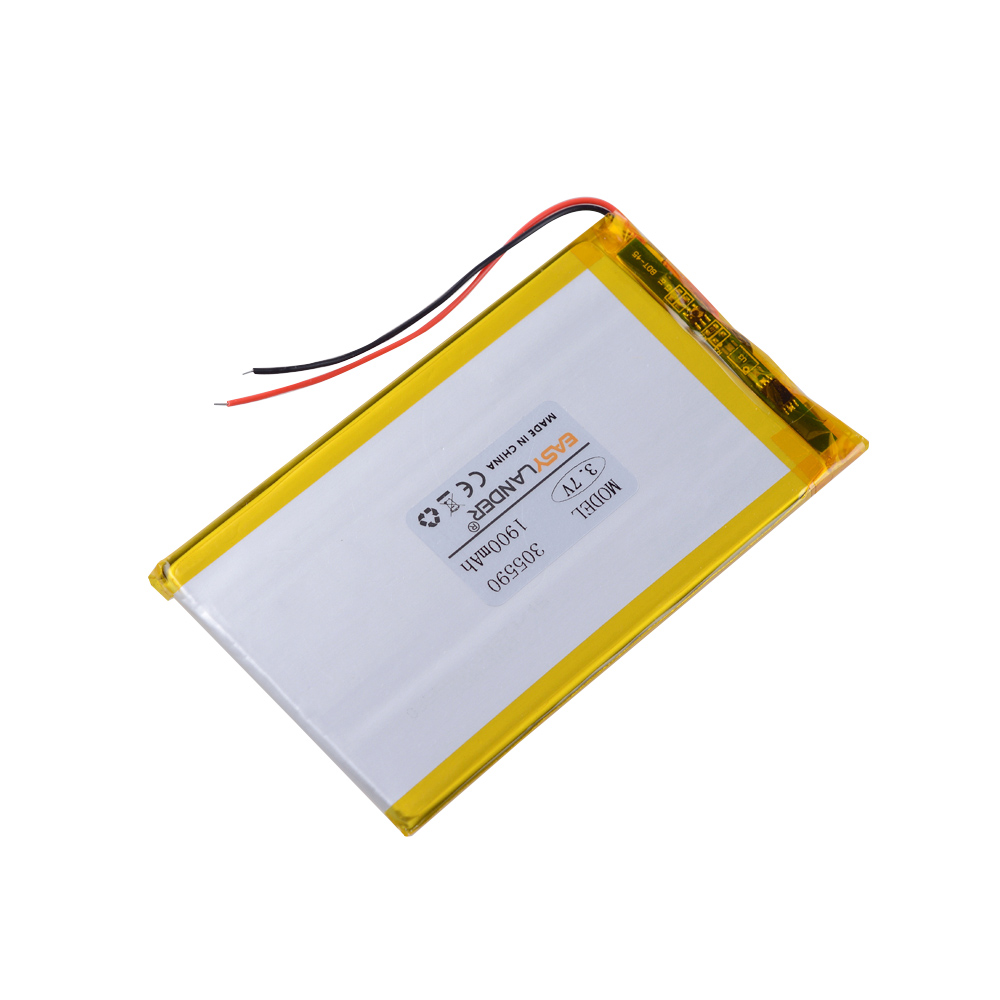 3,7 v литий-полимерный аккумулятор 305590 3,7 V 1900mah плоские литиевые батареи