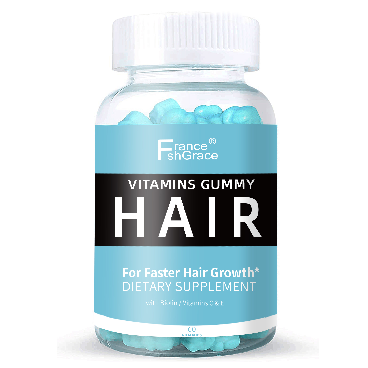 Private Label Hair Growth Vitamins Gummies With Biotin for Hair Growth